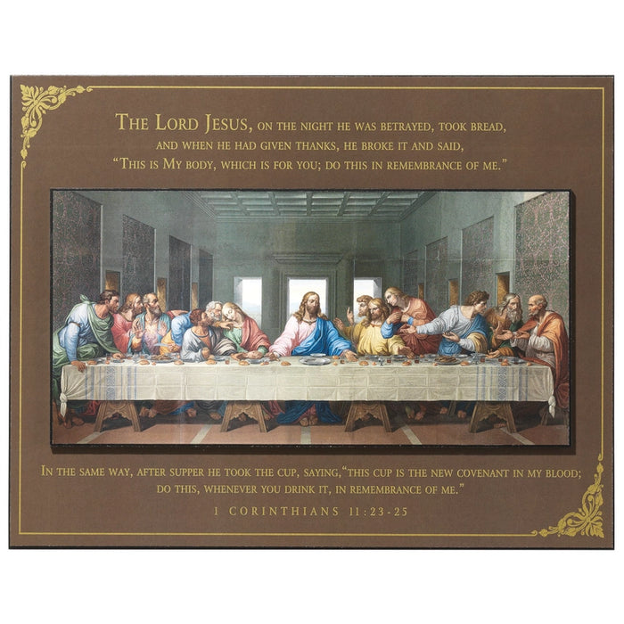 Stacked Wall Plaque the Last Supper