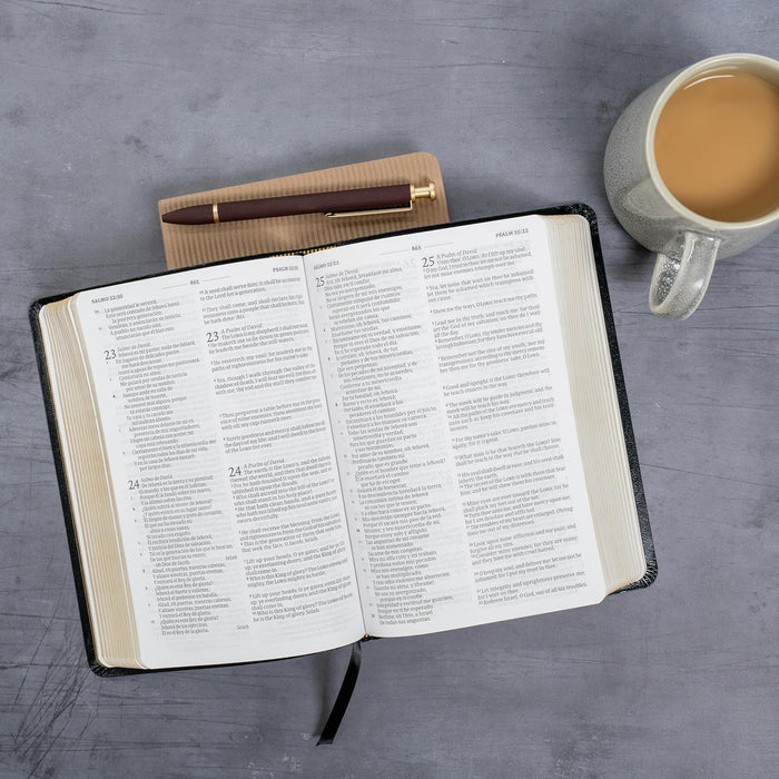 RVR 1960/KJV Biblia bilingüe tamaño personal, negro imitación piel (2024 ed.) / RVR 1960/KJV Bilingual Personal Size Bible, Black Imitation Leather (2024 ed.) (Spanish and English Edition)