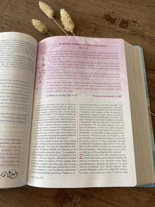Biblia de la mujer conforme al corazón de Dios RVR60 - Edición pétalos