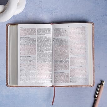 NASB Personal Size Bible, Rose Gold LeatherTouch