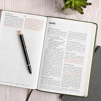 CSB Giant Print Reference Bible, Digital Study Edition, Olive LeatherTouch