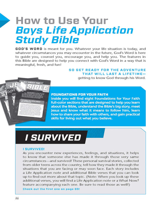 NLT Boys Life Application Study Bible