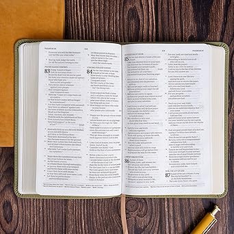 CSB Personal Size Bible, Sage SuedeSoft LeatherTouch