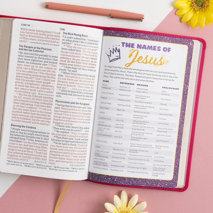 CSB Kids Bible, Pink LeatherTouch