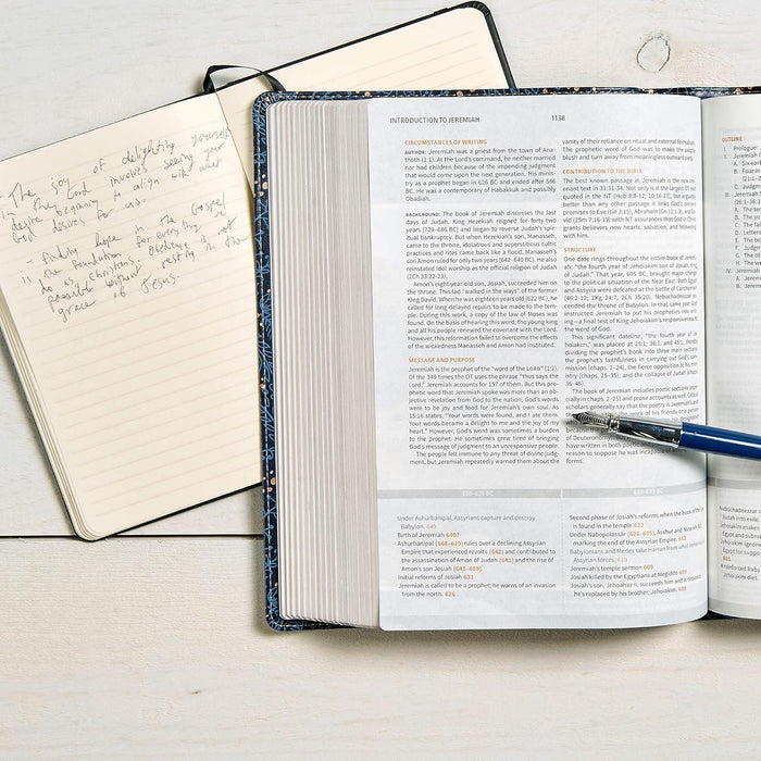 CSB Study Bible, Navy LeatherTouch