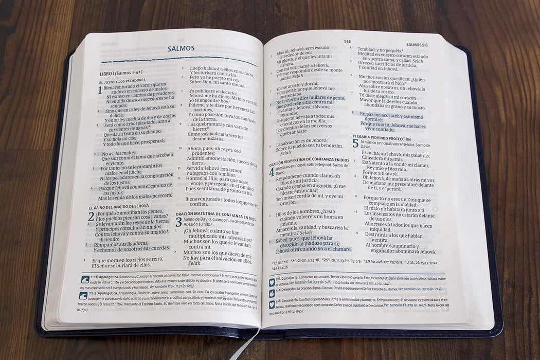 RVR1960 Biblia del Pescador Letra Grande Azul Símil Piel (FISHER OF MEN BIBLE LP BLUE LTHRTOUCH)