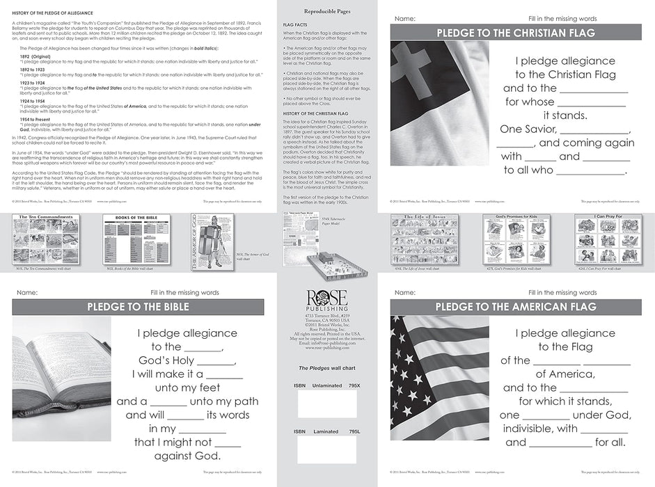 Pledges Wall Chart