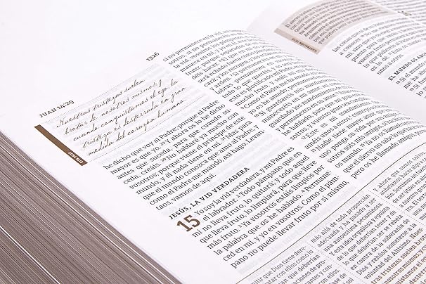 RVR1960 Biblia de Estudio Spurgeon Negro/Marrón Símil Piel