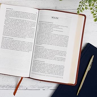 NASB Single-Column Personal Size Bible, Burnt Sienna LeatherTouch