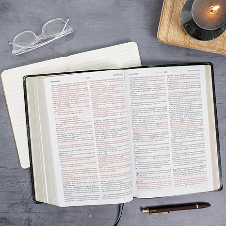 RVR 1960/KJV Biblia bilingüe letra grande, negro imitación piel (Edición 2024)