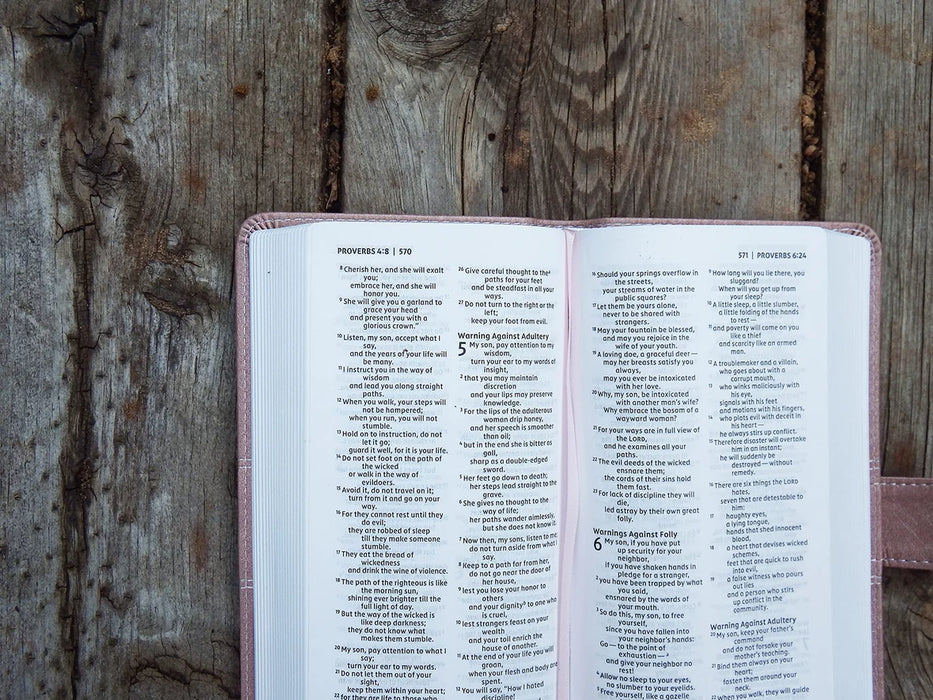 NIV Pocket Thinline Bible Leathersoft Pink w/Snap Closure