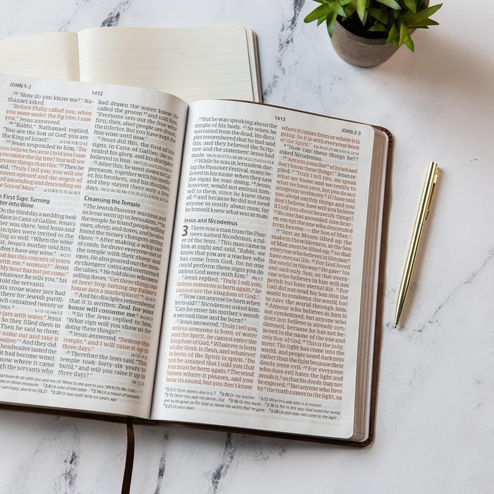 CSB Giant Print, Brown LT - Morning Star Christian Bookstores