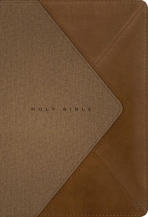 NLT Filament Thinline Reference Bible - Zippered Messenger Stone/Camel Indexed