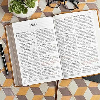 CSB Super Giant Print Reference Bible, Digital Study Edition, Camel SuedeSoft LeatherTouch