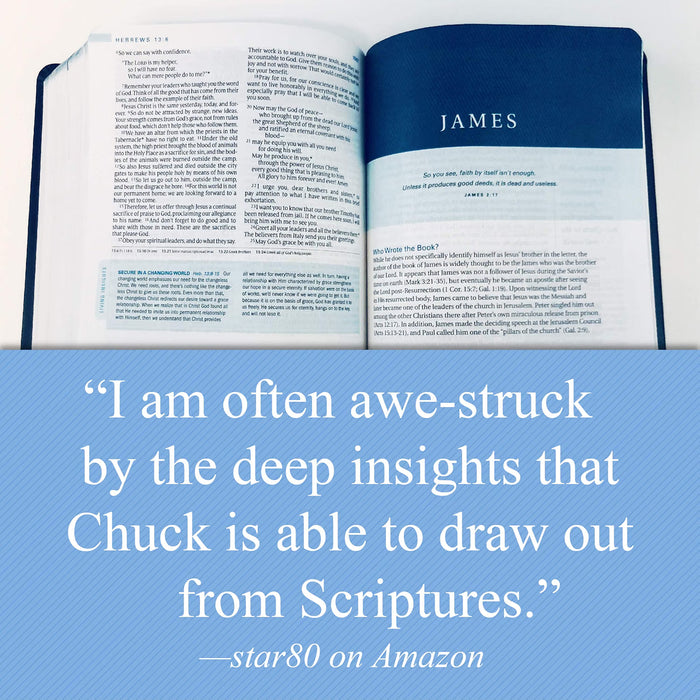 NLT Swindoll Study Bible Large Print