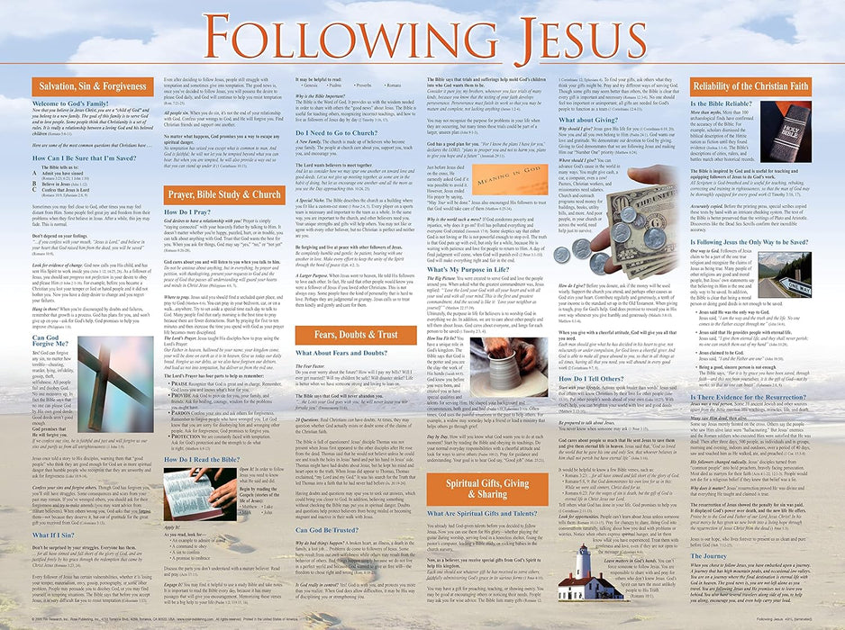 WALL CHART: Following Jesus