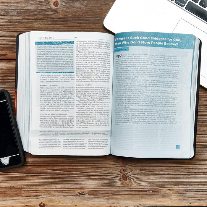 CSB APOLOGETICS STUDY BIBLE FOR STUDENTS, BLACK /TAN LT - Morning Star Christian Bookstores