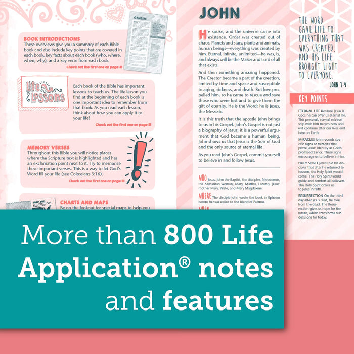 NLT Girl's Life Application Study Bible