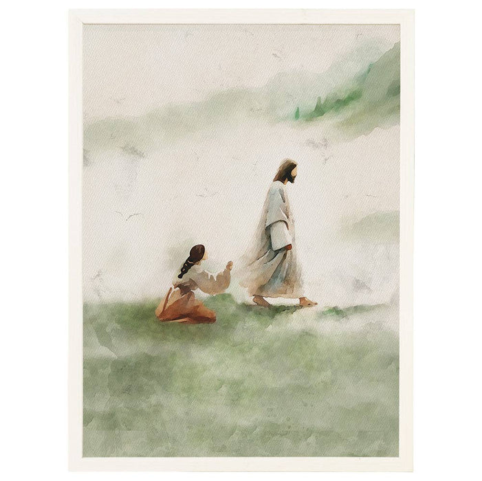 Jesus Woman Healed - Thin Frame Rectangle TFR1251 - Morning Star Christian Bookstores