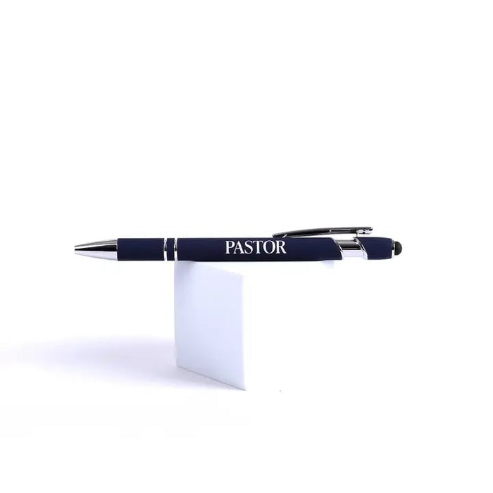 Gift Pen - Pastor - Navy - Stylus Tip
