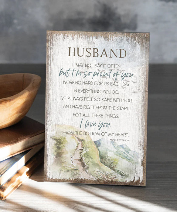 Husband 6x9 MDF Plaque