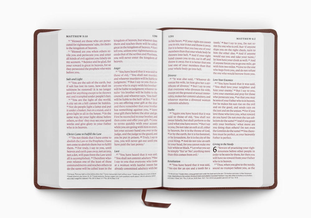 ESV Giant Print Bible, Red Letter TruTone®, Deep Brown