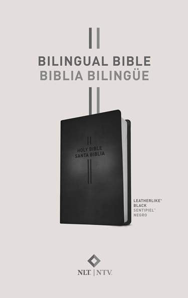 Bilingual Bible / Biblia bilingüe NLT/NTV LeatherLike Black