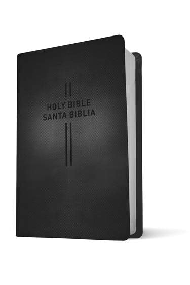 Bilingual Bible / Biblia bilingüe NLT/NTV LeatherLike Black