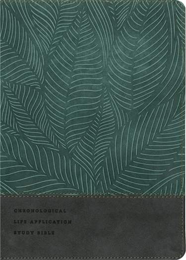 NLT Chronological Life Application Study Bible, Second Edition, LeatherLike, Palm Forest Teal