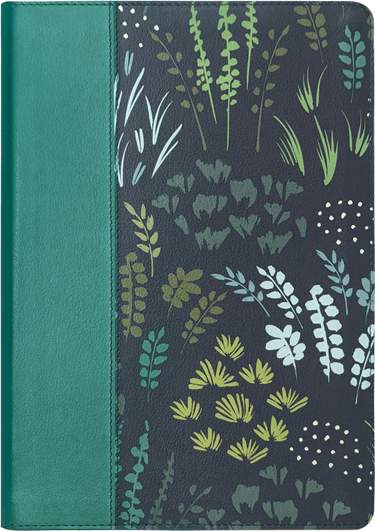 NLT Life Application Study Bible, Third Edition, Large Print, LeatherLike, Meadow Teal, Indexed
