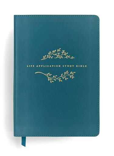 NLT Life Application Study Bible, Third Edition, Personal Size, LeatherLike, Teal Blue, Red Letter