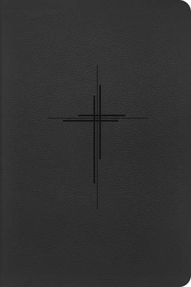 NLT Premium Value Thinline Bible, Filament-Enabled Edition Leather-Like, Trinity Cross Black