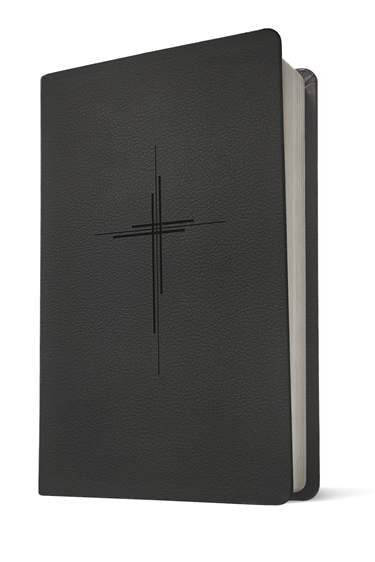 NLT Premium Value Thinline Bible, Filament-Enabled Edition Leather-Like, Trinity Cross Black