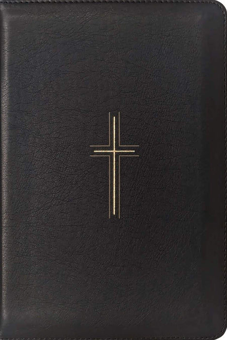 NLT Compact Giant Print Zipper Bible, Filament-Enabled Edition, Black Cross
