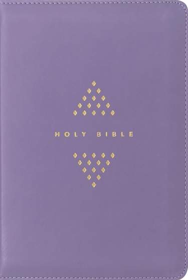 NLT Compact Giant Print Zipper Bible, Filament-Enabled Edition, Diamond Lavender