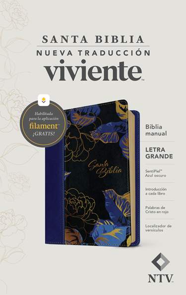 Biblia manual NTV, letra grande con Filament, Dark Blue