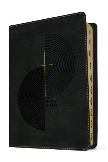 Biblia compacta NTV, letra gigante con Filament, LeatherLike, Indexed, Gray, Red Letter