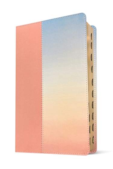 NLT Student Life Application Study Bible, Filament Enabled, LeatherLike, Indexed, Ombre Pink, Red Letter