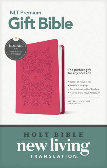 Premium Gift Bible, Filament-Enabled Edition, Very Berry Pink Vines