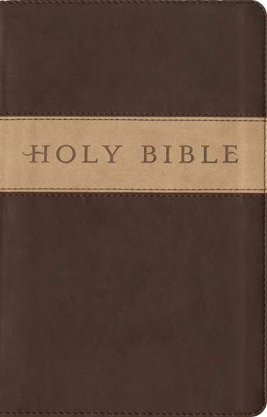 Premium Gift Bible, Filament-Enabled Edition, LeatherLike, Dark Brown/Tan TuTone, Red Letter