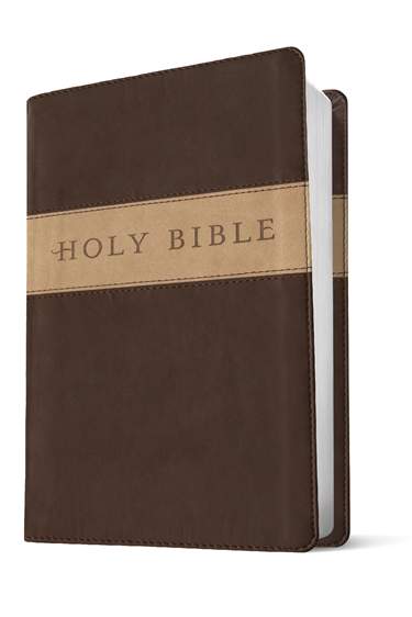 Premium Gift Bible, Filament-Enabled Edition, LeatherLike, Dark Brown/Tan TuTone, Red Letter