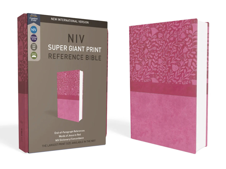 NIV Super Giant Print Reference Pink Leathersoft
