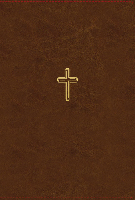 NASB Thinline Bible Giant Print IDX Red Letter, 1995 Text (Brown Leathersoft)