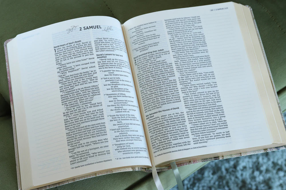 NIV, Artisan Collection Bible, Red Letter Edition, Comfort Print, Multi-Color/Cream Leathersoft