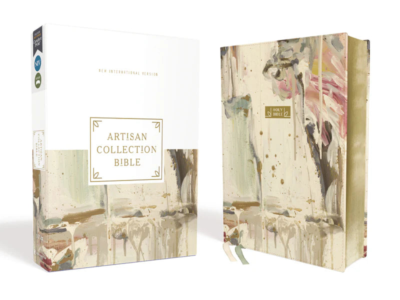 NIV, Artisan Collection Bible, Red Letter Edition, Comfort Print, Multi-Color/Cream Leathersoft