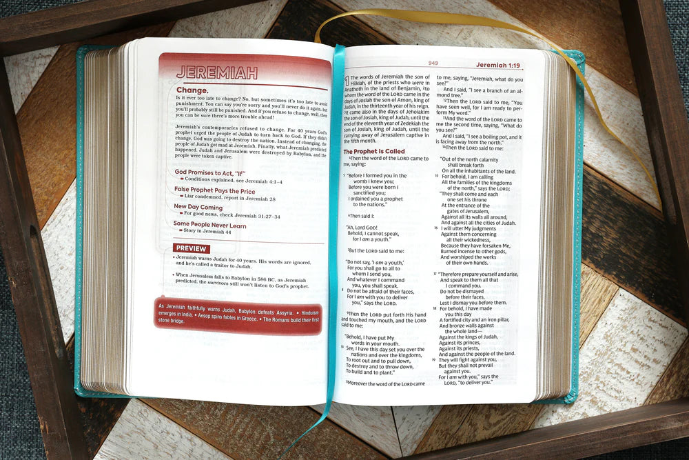 NKJV, Teen Study Bible, Leathersoft, Teal, Comfort Print