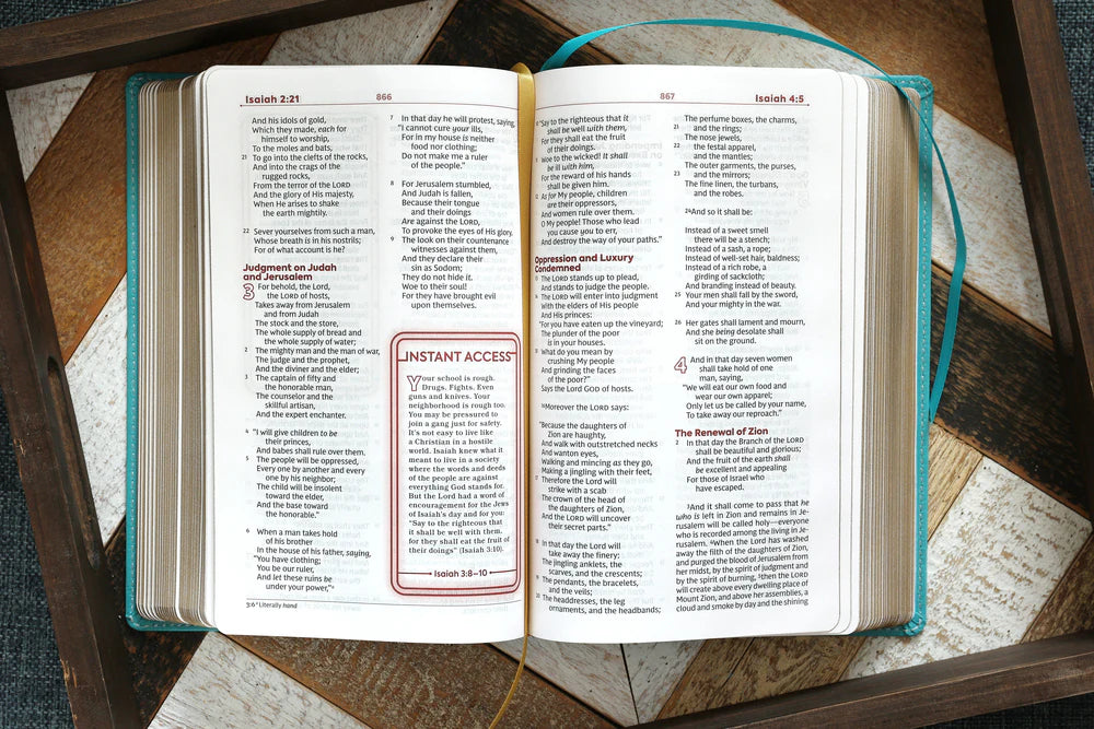 NKJV, Teen Study Bible, Leathersoft, Teal, Comfort Print