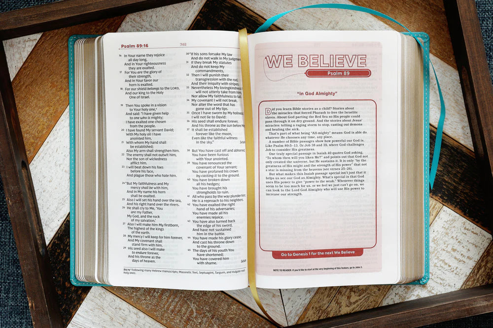 NKJV, Teen Study Bible, Leathersoft, Teal, Comfort Print