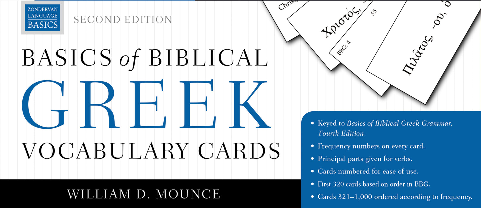 Basics of Biblical Greek Vocabulary Cards by William Mounce - Morning Star Christian Bookstores