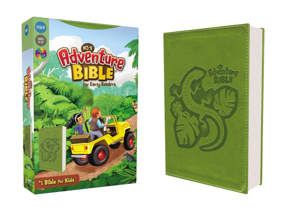 NIrV Adventure Bible (Gecko Green Leathersoft )